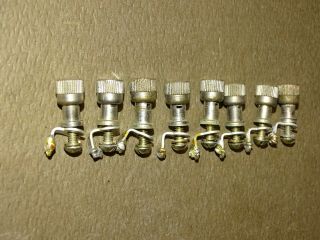 Group of 8 Western Electric Metal Binding Posts,  Great for Speaker Terminals 2