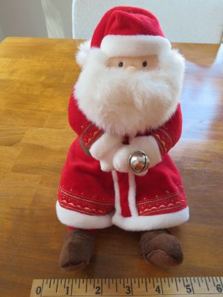 Hallmark Polar Express Santa W/ Bell Christmas Stuffed Plush Soft Doll 8 " Vtg