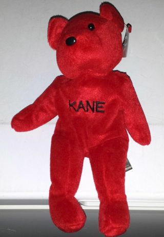 1999 Wwf Wwe Official Attitude Bear Series One - Kane - (no Kane No Pain)
