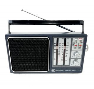 Ge General Electric 7 - 2945a Tv Sound Am/fm Portable Radio 4 Band Ac/dc