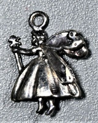 Vintage Sterling Silver Walt Disney Co Charm Fairy God Mother A1796