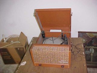 Vintage Zenith Hf 11 High Fidelity Cobra - Matic Portable Tube Record Player