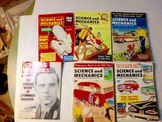 Assortment Of 10 Vintage Science & Mechanics Magazines - 1956 - 1967
