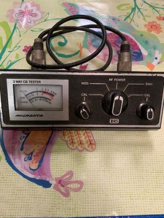 Vintage Radio Shack Micronta 3 Way Cb Tester 21 - 526a