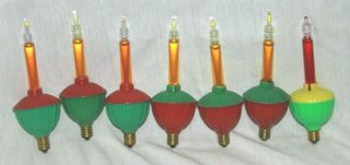 7 Vintage Christmas Tree Noma C6 Bubble Lights Christmas Light Replacements