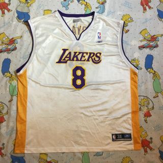 Kobe Bryant Los Angeles Lakers Nba Basketball Reebok Jersey Size 3xl Euc Rare 8