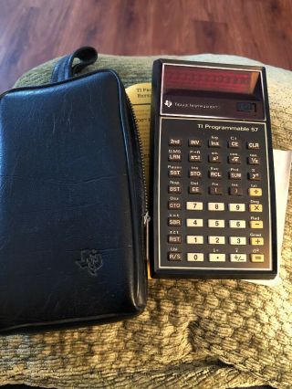 Vintage Texas Instruments Ti Programmable 57 Calculator - No Charger