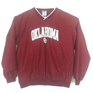 Oklahoma University Ou Sooners Ncaa Pullover Jacket Windbreaker Starter M
