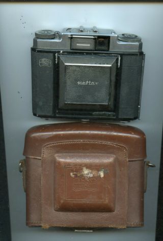 Vintage Nettex German Zeiss Ikon Stuttgart Camera With Case