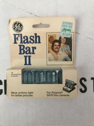 Vintage Ge Flash Bar Ii For Polaroid Sx - 70 Cameras