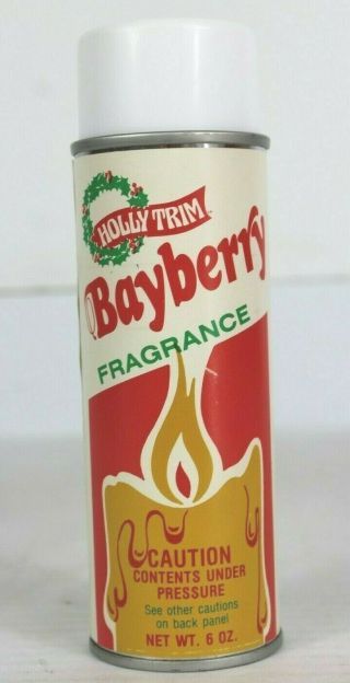 Vintage Holly Trim Bayberry Fragrance Room Air Freshener Spray 715 Holiday