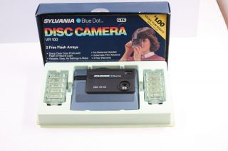 Sylvania Blue Dot Disc Camera Vr100.  Old Stock