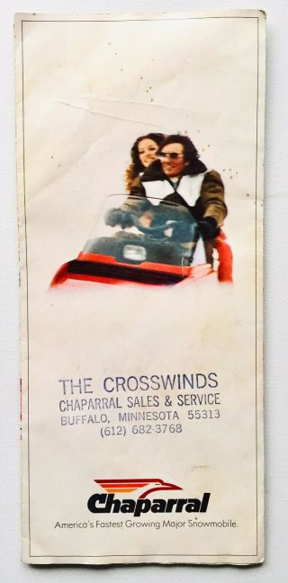 Vintage Chaparral Snowmobile Sales Brochure - 1973