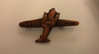1930s Jimmie Allen Flying Cadet Skelly Oil Premium Airplane Pin Pinback Badge
