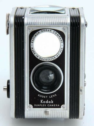 Kodak Duaflex Box Camera W Kodet Lens Eastman Vintage Usa 384323