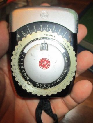 Ge Exposure Meter Type Pr - 1 General Electric Light Meter