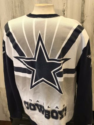 Dallas Cowboys Mitchell & Ness Head Coach Crew Neck Sweatshirt 3xl