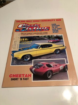 Classic Sixties Decade Of Great American Cars Vol 1 Number 9 Very Fine Cond