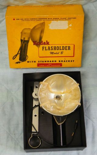 Kodak Flashholder Model B W/standard Bracket Vintage Camera Photography