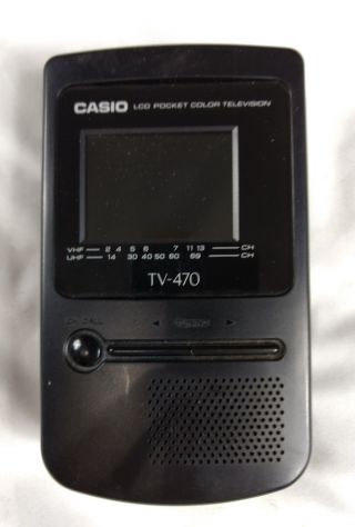 Casio Lcd Pocket Color Television Tv - 470b Analogue Tv -