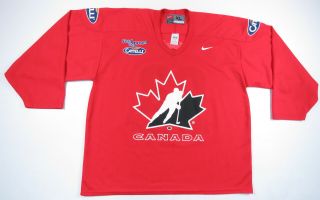 2002 Olympics Team Canada Salt Lake Nike Gold Medal Mens Promo Nhl Hockey Jersey
