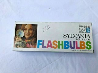 Vintage Sylvania Blue Dot Press 25b Flashbulbs 12