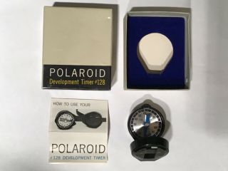 Vintage Polaroid Development Timer 128 With Box And Instructions