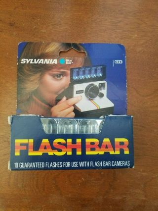 " Sylvania Blue Dot " Flash Bar,  Old Stock (1 Bar W/10 Flashes)