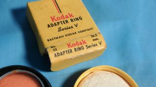Vintage Kodak Camera Series V Adapter Ring & Filters 2