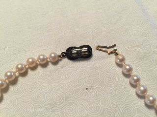 VINTAGE double knotted PEARL necklace 23 