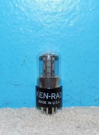 Ken - Rad 6sn7 /gt Tube Broad Black Plates Foil D Getter