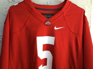 Nike Ohio State University Buckeyes 5 Red Football Jersey Men’s Xxl