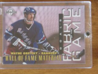 Wayne Gretzky In 1997 - 98 Donruss Fabric Of The Game 1 Of 72 Ed.  141/250 Rare