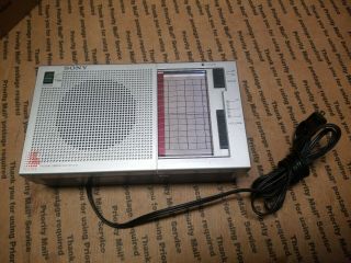 Sony Fm/am 2band Radio Receiver (icf - 710w) W/built - In Handle -,