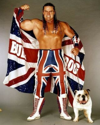 The British Bulldog 8x10 Photo Wrestling Picture Wwf Wwe Davey Boy Smith Decease