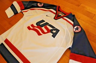 Official Mens Nike Team Usa Olympic Hockey Jersey Size Medium