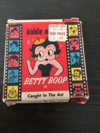 Vintage 8mm Atlas Films Inc Kiddie Movies Betty Boop In " Caught In The Act”
