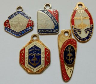 5 Vintage Member Badges.  