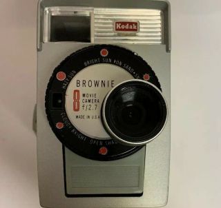 Vintage KODAK Brownie 8 8mm Automatic Movie Camera And Film A1a 3
