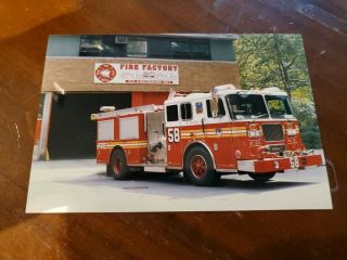 York City Fire Dept Fdny Engine 58 Photograph Harlem Fire Factory