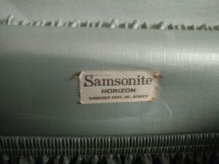 Vintage Samsonite Horizon Grey Train Travel Case 14 