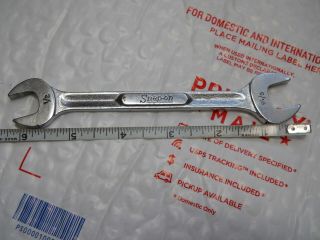 Vintage Snap On 1/2 " - 9/16 " Vs 1618 Open End Wrench Usa.