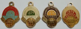 4 Vintage Member Badges.  