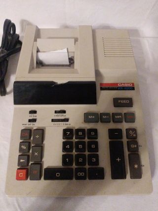 Vintage Casio Fr - 4000 Desktop Printing Calculator Adding Machine Accounting