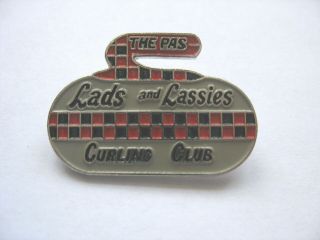 Lads And Lassies Curling Club Lapel Pin - The Pas - Manitoba