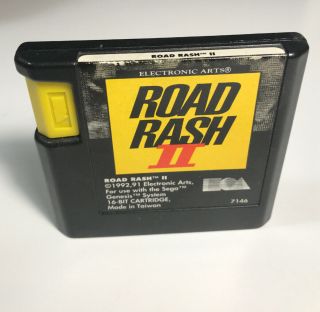 Sega Genesis Road Rash Ii/2 Game Authentic Vintage