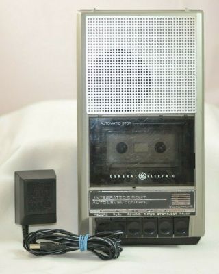 General Electric Ge 3 - 5016d Battery Operated Cassette Player Recorder