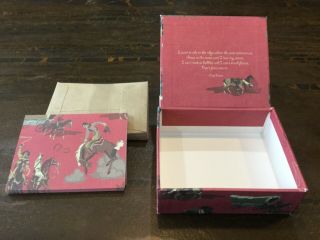 Giddyup Cowboy Note Cards & Reusable Memento Box Vintage Mudlark Papers Partial