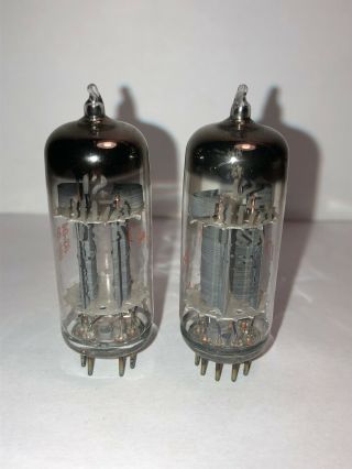1963 Ge 12bh7a Matched Pair - Same Date Code - Top O - Gm,  Gain & Noise.