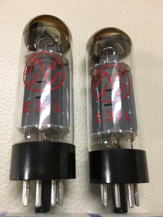 Pair E34l Jj Power Vacuum Tubes - - Matched El34